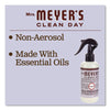 Mrs. Meyer's® Clean Day Room Freshener, Lavender, 8 oz, Non-Aerosol Spray, 6/Carton Liquid Spray Air Fresheners/Odor Eliminators - Office Ready