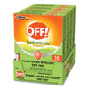 OFF!® Botanicals Insect Repellent, Box, 10 Wipes/Pack, 8 Packs/Carton Insect Repellents - Office Ready