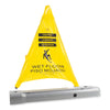 Spill Magic™ Pop Up Safety Cone, 3 x 2.5 x 20, Yellow Safety Folding Floor Signs - Office Ready