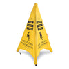 Spill Magic™ Pop Up Safety Cone, 3 x 2.5 x 30, Yellow Safety Folding Floor Signs - Office Ready