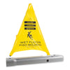 Spill Magic™ Pop Up Safety Cone, 3 x 2.5 x 30, Yellow Safety Folding Floor Signs - Office Ready