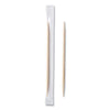 AmerCareRoyal® Cello-Wrapped Round Wood Toothpicks, 2.5", Natural, 1,000/Box, 15 Boxes/Carton Wrapped Toothpicks - Office Ready