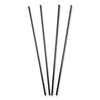 AmerCareRoyal® Sip Straws, 7.5", Plastic, Black, 10,000/Carton Stir Straws - Office Ready