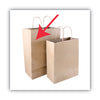 COSCO Premium Shopping Bag, Rope Handles, 12" x 6.5" x 17", Kraft, 50/Box Paper Shopping Bags - Office Ready