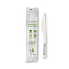 World Centric® TPLA Compostable Cutlery, Knife, Plastic, White, 750/Carton Disposable Knives - Office Ready