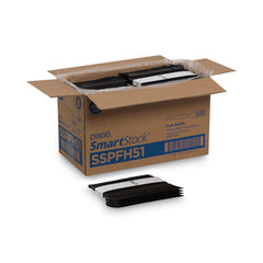 Dixie® SmartStock® Plastic Cutlery Refill, Series-O, Heavyweight Fork, Black, 40/Pack, 24 Packs/Carton