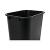 Boardwalk® Soft-Sided Wastebasket, 14 qt, Plastic, Black Deskside All-Purpose Wastebaskets - Office Ready