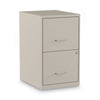 Alera® Soho Two-Drawer Vertical File Cabinet, 2 Drawers: File/File, Letter, Putty, 14" x 18" x 24.1" Vertical Desk Pedestals - Office Ready