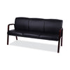 Alera® Alera® Reception Lounge WL Series 3-Seat Sofa, 65.13" x 26.13" x 33", Black Sofas & Couches - Office Ready