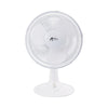 Alera® 12" 3-Speed Oscillating Desk Fan, Plastic, White Oscillating Table Fans - Office Ready