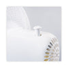 Alera® 12" 3-Speed Oscillating Desk Fan, Plastic, White Oscillating Table Fans - Office Ready