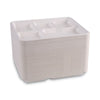 Boardwalk® Bagasse Dinnerware, 5-Compartment Tray, Sugarcane, 10 x 8, White, 500/Carton Compartment/Meal Trays - Office Ready