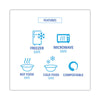 Boardwalk® Bagasse Dinnerware, 5-Compartment Tray, Sugarcane, 10 x 8, White, 500/Carton Compartment/Meal Trays - Office Ready