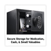 Sentry® Safe Electronic Security Safe, 0.14 cu ft, 9w x 6.6d x 6.6h, Black Hotel & Hospitality Safes - Office Ready