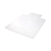 deflecto® EconoMat Non-Studded All Day Use Chair Mat for Hard Floors, Rolled Packed, 36 x 48, Lipped, Clear Chair Mats - Office Ready