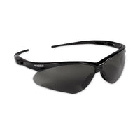 KleenGuard™ Nemesis* Safety Glasses, Black Frame, Smoke Anti-Fog Lens Wraparound Safety Glasses - Office Ready