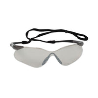 KleenGuard™ Nemesis* VL Safety Glasses, Gunmetal Frame, Indoor/Outdoor Uncoated Lens Wraparound Safety Glasses - Office Ready