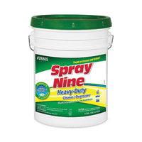 Spray Nine® Heavy Duty Cleaner/Degreaser/Disinfectant, Citrus Scent, 5 gal Pail Degreasers/Cleaners - Office Ready