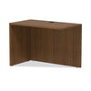 Alera® Alera® Valencia™ Series Reversible Return/Bridge Shell, 42w x 23.63d x 29.5h, Modern Walnut Reversible Returns - Office Ready