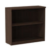 Alera® Alera® Valencia™ Series Bookcase, Two-Shelf, 31.75w x 14d x 29.5h, Espresso Standard Multi-Shelf Bookcases - Office Ready