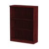 Alera® Alera® Valencia™ Series Bookcase, Three-Shelf, 31.75w x 14d x 39.38h, Mahogany Standard Multi-Shelf Bookcases - Office Ready