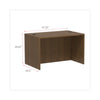 Alera® Alera® Valencia™ Series Straight Front Desk Shell, 47.25" x 29.5" x 29.63", Modern Walnut Desk Shells - Office Ready