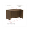 Alera® Alera® Valencia™ Series Straight Front Desk Shell, 47.25" x 29.5" x 29.63", Modern Walnut Desk Shells - Office Ready