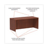 Alera® Alera® Valencia™ Series Straight Front Desk Shell, 65" x 29.5" x 29.63", Medium Cherry Desk Shells - Office Ready