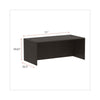 Alera® Alera® Valencia™ Series Straight Front Desk Shell, 71" x 35.5" x 29.63", Espresso Desk Shells - Office Ready