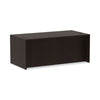 Alera® Alera® Valencia™ Series Straight Front Desk Shell, 71" x 35.5" x 29.63", Espresso Desk Shells - Office Ready