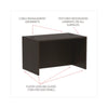 Alera® Alera® Valencia™ Series Straight Front Desk Shell, 47.25" x 29.5" x 29.63", Espresso Desk Shells - Office Ready