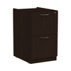 Alera® Alera® Valencia Series File/File Full Pedestal File, Left or Right, 2 Legal/Letter-Size File Drawers, Espresso, 15.63" x 20.5" x 28.5" Vertical Desk Pedestals - Office Ready