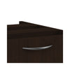 Alera® Alera® Valencia Series File/File Full Pedestal File, Left or Right, 2 Legal/Letter-Size File Drawers, Espresso, 15.63" x 20.5" x 28.5" Vertical Desk Pedestals - Office Ready