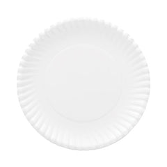 AJM Packaging Corporation Original Heavyweights Paper Plates, 9" dia, White, 120/Pack, 8 Packs/Carton