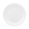 AJM Packaging Corporation Gold Label Coated Paper Plates, 6" dia, White, 100/Pack, 12 Packs/Carton Plates - Office Ready