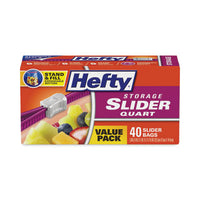 Hefty® Slider Bags, Quart, 8