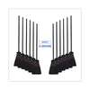 Boardwalk® Maid Broom, Plastic Bristles, 54" Overall Length, Dozen Traditional Corn/Synthetic Brooms - Office Ready
