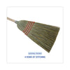 Boardwalk® Mixed Fiber Maid Broom, Mixed Fiber Bristles, 55" Overall Length, Natural, 12/Carton Traditional Corn/Synthetic Brooms - Office Ready