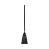 Boardwalk® Flag Tipped Poly Lobby Brooms, Flag Tipped Poly Bristles, 38" Overall Length, Natural/Black, 12/Carton Traditional Corn/Synthetic Brooms - Office Ready