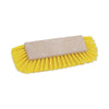 Boardwalk® Dual-Surface Scrub Brush, Yellow Polypropylene Bristles, 10" Brush, Plastic Handle Scrub Brushes - Office Ready