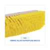 Boardwalk® Dual-Surface Scrub Brush, Yellow Polypropylene Bristles, 10" Brush, Plastic Handle Scrub Brushes - Office Ready