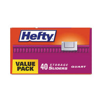 Hefty® Slider Bags, Quart, 8