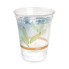 Dart® Bare Eco-Forward RPET Cold Cups, Squat, 12 oz to 14 oz, Plastic, Leaf Design, 50/Pack, 20 Packs/Carton Cold Drink Cups - Office Ready