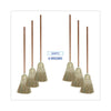Boardwalk® Corn/Fiber Brooms, Corn/Synthetic Fiber Bristles, 60" Overall Length, Gray/Natural, 6/Carton Traditional Corn/Synthetic Brooms - Office Ready