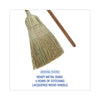 Boardwalk® Corn/Fiber Brooms, Corn/Synthetic Fiber Bristles, 60" Overall Length, Gray/Natural, 6/Carton Traditional Corn/Synthetic Brooms - Office Ready