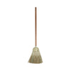 Boardwalk® Corn/Fiber Brooms, Corn/Synthetic Fiber Bristles, 60" Overall Length, Gray/Natural, 6/Carton Traditional Corn/Synthetic Brooms - Office Ready