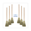 Boardwalk® 100% Corn Brooms, 60" Overall Length, Natural, 6/Carton Traditional Corn/Synthetic Brooms - Office Ready