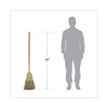 Boardwalk® 100% Corn Brooms, 60" Overall Length, Natural, 6/Carton Traditional Corn/Synthetic Brooms - Office Ready