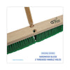 Boardwalk® Floor Brush Head, 3" Green Flagged Recycled PET Plastic Bristles, 24" Brush Push Broom Heads - Office Ready