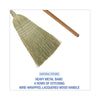 Boardwalk® 100% Corn Brooms, 60" Overall Length, Natural, 6/Carton Traditional Corn/Synthetic Brooms - Office Ready